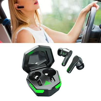 Yoidesu Wireless Gaming Earbuds, Bluetooth 5.3 Noise Cancellation Gaming Earbuds Without Delay, Ergonomical Headset for All Bluetooth Enabled Cell Phones and Smart Devices