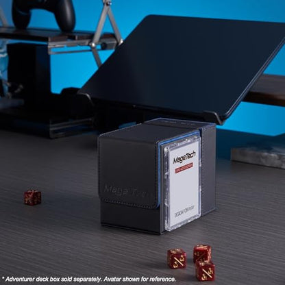 Pocket Dice Box (Adventurer Module) - Built-in Life Tracker - Fits 15 Counter Dice (15 mm) or 30+ Unsleeved Cards - Stores Inside Adventurer - MTG, PTCG & More (2. Wealth (Black/Pale Gold)) - color: 2. Wealth (Black/Pale Gold)