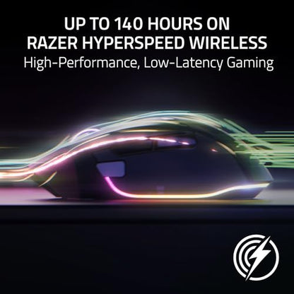 Razer Basilisk V3 Pro 35K Wireless Gaming Mouse, Phantom Green | HyperScroll Tilt Wheel, 35K DPI Optical Sensor Gen 2, 13 Customizable Controls, RGB, Optical Switches Gen 3, 140 Hr Battery - color: Phantom Green