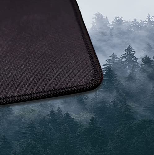 Gray Forest Mouse Pad with Seam Edge Design, Non Slip Rubber Keyboard Pad | Large Extended Mouse Pad; Full Desk Coverage; Waterproof Coating; Stable Anti-Slide Base For Gaming, Office, Study Daily Use - color: Grey Forest