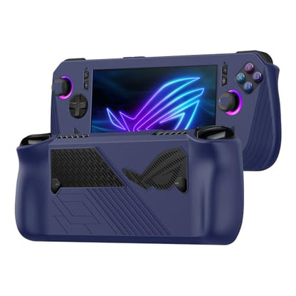 Protective Case for ASUS Rog Ally X 2024 Gaming Handheld,Game Console Silicone Protective Cover for Rog Ally X Accessories with Rocker Caps