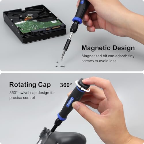 STREBITO Precision Screwdriver Set 153 in 1 Small Magnetic Screwdriver Set | Electronics Screwdriver Set Mini Repair Tool Kit for RC, Computer, PC, Laptop, iphone, Macbook, PS5, Xbox, Jewelers, Glasses - color: Blue
