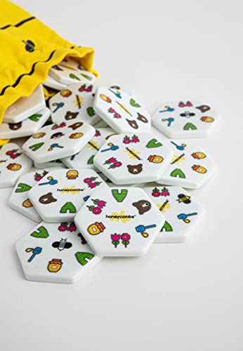 HoneyCombs Game, Tile Matching Game for Kids & Families, 52 Tiles, Ages 6+ | Award-winning STEM toy with 52 tactile tiles, 1-8 players, 3 ways to play for interactive family fun and learning