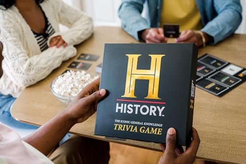 HISTORY Channel Trivia Game – 2000+ General Knowledge Questions | Official HISTORY Channel Trivia Card Game & Party Game for Adults, Families & Board Game Night – Great Gift for Dad & History Buffs