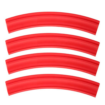 (Set of 4) Playing Card Holder for Kids Seniors, Domino Holder, Plastic Hands Free Cards Holders for Canasta, Poker Parties, Dominoes (Red) - color: Red