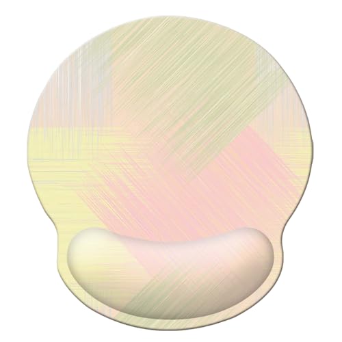 Ergonomic Memory Foam Wrist Support Mouse Pad Comfortable Padded Wrist Mousepads 9in X10in Pain Relief Desktop Mouse Mat (Fruit Green Pink Foam) - color: Fruit Green Pink Foam