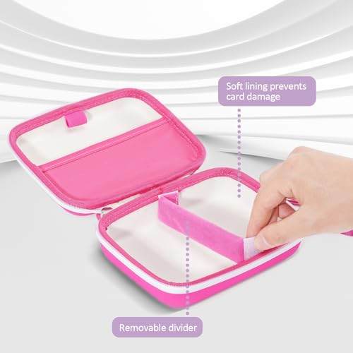 ProCase Hard Playing Card Game Carrying Case, Holds 300+ Cards -Pink | Travel Storage Box, Compatible with UNO, Five Crowns, SKYJO, PlayMonster and More Card Games, Case Only - color: Pink
