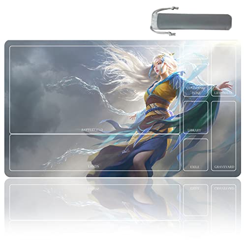 TCG playmat Table Mats Size 70X40 cm Mousepad Compatible for MTG RPG CCG Trading Card Game Play mats Original Play Mat Art Designs & Accessories (14) - color: 14
