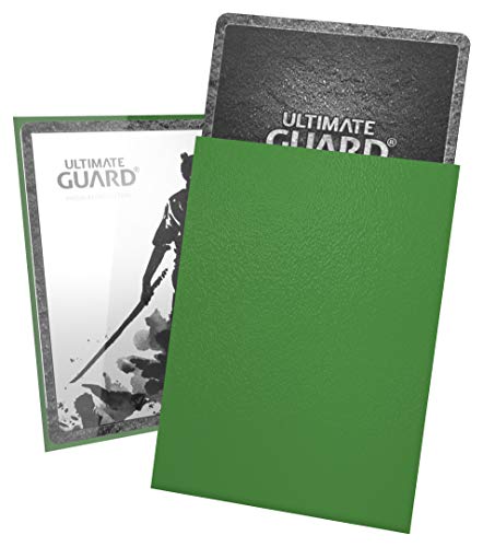 Ultimate Guard Katana Card Sleeves: 100 Standard Size TCG Sleeves, 66 x 91mm, Green Back, Tournament Quality, No PVC & Acid-Free, High Clarity - color: Green, size: Standard Size (66 x 91mm)