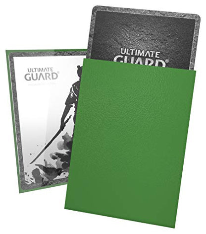 Ultimate Guard Katana Card Sleeves: 100 Standard Size TCG Sleeves, 66 x 91mm, Green Back, Tournament Quality, No PVC & Acid-Free, High Clarity - color: Green, size: Standard Size (66 x 91mm)