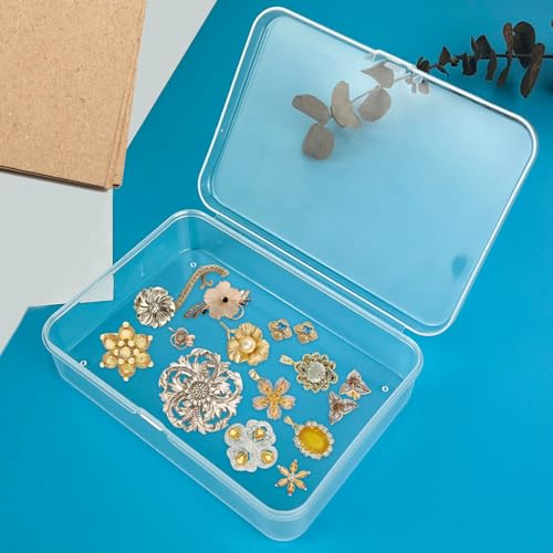 8 Pcs Blank Playing Card Case, Clear Plastic Playing Game Card Storage Box Holder for Bank/Business/Game/PTCG Cards Not for Uno - color: 8 PCS Clear