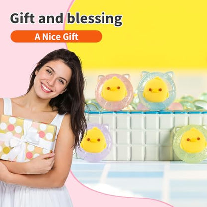 Swimming Duck Switch 2 Joycon Thumb Grips Caps, 4 PCS Cute Kawaii 3D Silicone Analog Thumbstick Button Cover for NS Switch 2 Joystick Caps - color: Swimming Duck for NS2