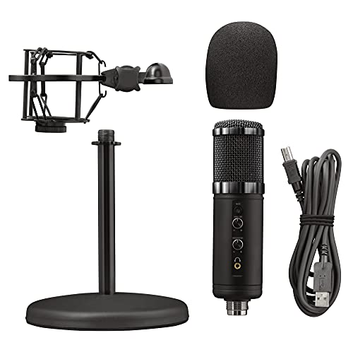 Trust Gaming GXT 256 Exxo USB Streaming Microphone for PC, Laptop and PS4, Black - style: GXT 256 Exxo