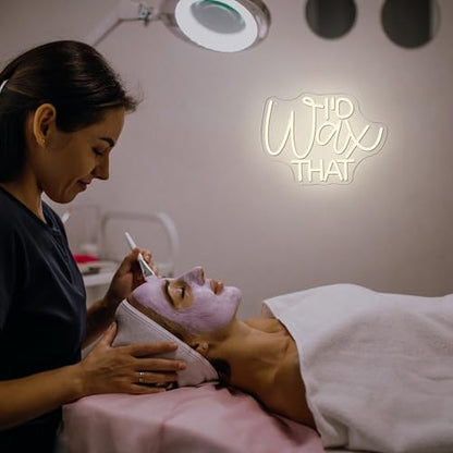 Mutank I'D Wax That Neon Sign, Beauty Salon Salonneon Neon Light USB Powered LED Dimmable, for Waxing Studio Skincare Hydrotherapy Professional Salon Beauty Studio Sign, Beautician Gift(12.9 * 8.6In) - color: warm white