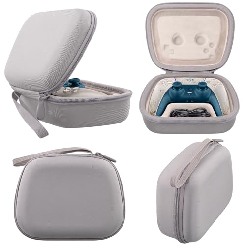 Baval Hard Case for Playstation 5 PS5 DualSense Wireless Controller | Protective Storage Box, Specifically Design for PS 5 Controller, Soft Velvet Lining, Customized Slots, Snug Fit, Sandstone - color: Sandstone Hard Case