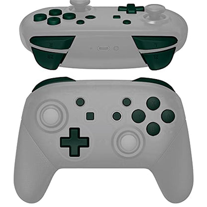 eXtremeRate Racing Green Repair ABXY D-pad ZR ZL L R Keys for Nintendo Switch Pro Controller, DIY Replacement Full Set Buttons with Tools for Nintendo Switch Pro Controller - Controller NOT Included - color: Racing Green