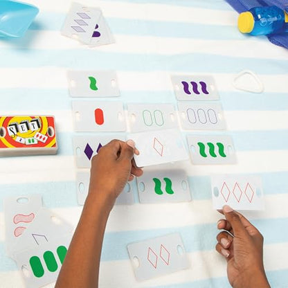 SET Waterproof Card Games for Kids, Matching Game, Learning Games, 6+ | Waterproof Games, Pool Toys, Summer Toys, Family Game Night, Travel Games, Playing Cards Screen-Free - style: SET Waterproof