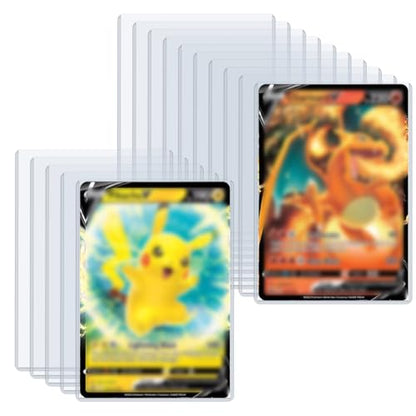 Rainmae 25 Pack 5.7" x 7.9" Jumbo Card Sleeves, Rigid Photocard Protectors for Oversized Trading Cards Sheet Protectors, Paper Sleeves Jumbo Sports Cards Sleeves Hard Plastic Document Holder Protector - size: 5.7 x 7.9 inches
