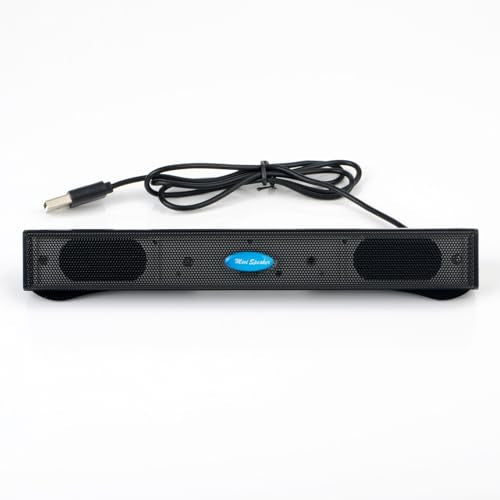 Computer Speakers for Desktop Pc, USB Pc Speakers for Desktop | Wired Laptop Sound Bar, Usb Speaker, Small Soundbar For Meeting, Gaming, Online Learning, Plug & Play Mini Computer Soundbar