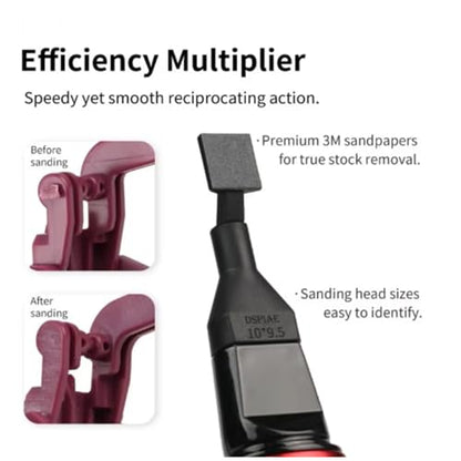 Reciprocating Electric Grinding Pen ES-A High Precision Model Tool for Military Models, Resin Kits Polishing,Miniature Crafting,DIY Hobby Accessories (ES-A Grinding Pen and Sanding Heads(8PCS)) - color: Es-a Grinding Pen and Sanding Heads(8pcs)