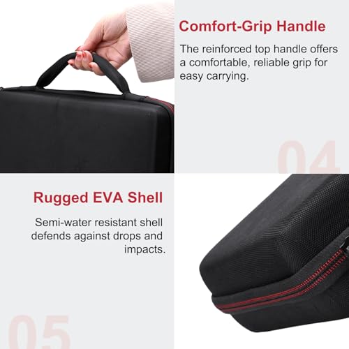 LTGEM DJ Controller Case for Hercules DJControl Inpulse 200 / DJControl Inpulse 200 MK2 - Hard Storage Travel Protective Carrying Bag (Case Only) - size: Hercules Inpulse 200