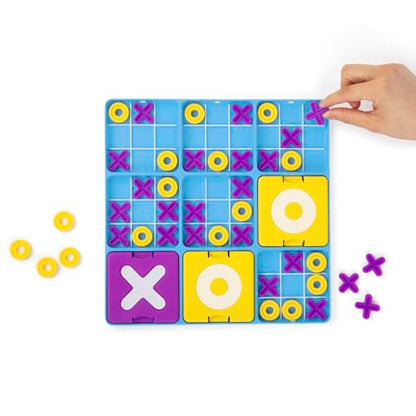 Ultimate Tic Tac Toe™ By Relatable, Exciting Board Games for Family Gatherings, Great Classroom Games for Kids, Includes 1 Board, 41 Mini X's, 40 Mini O's, 5 Large X's, 5 Large O's