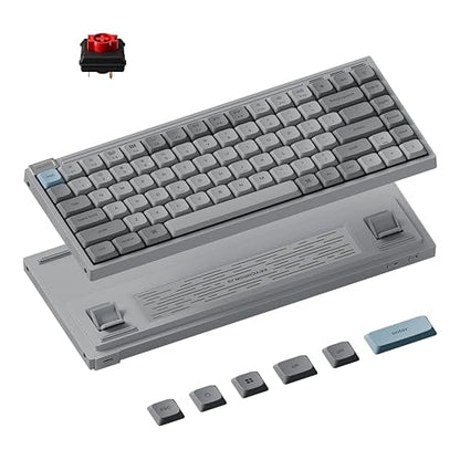 Keychron J9 Ultra 8K Polling Rate Ultra-Slim Wireless Keyboard | 2.4 GHz & Bluetooth, ZMK & Launcher, 480-Hr Battery with Low-Profile Red Switches for Mac Windows Linux (Hot-swappable) - color: Hot-swappable Red Switch