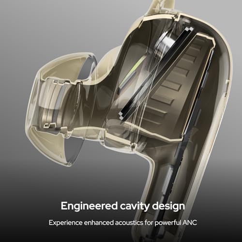 Noise Master Buds 2 with Sound by Bose (2026),51dB Adaptive ANC, Hi-Res LHDC Audio,360° Spatial Audio with Head Tracking, 6-mic ENC, Dual Pairing, Fast Charge & BT v6.1 (Carbon) - color: Carbon