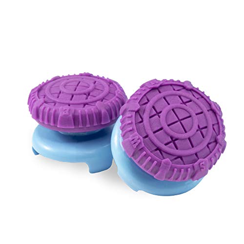 KontrolFreek FPS Freek Battle Royale Performance Thumnbsticks for PlayStation 4 (PS4) and PlayStation 5 (PS5) | 2 High-Rise Convex | Purple - color: Purple