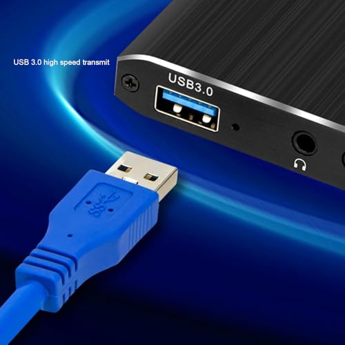 LICAEVEY 4K 60Hz HDMI Video Capture Card, USB 3.0 Audio Video Capture Device Full HD Recording Plug and Play for Game Live Streaming HDTV