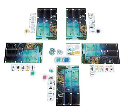 Stonemaier Games: Finspan - A Wingspan Game by David Gordon & Michael O’Connell | A Relaxing Strategy Board Game About Collecting Fish and Ocean Diving for Adults and Family | 1-5 Players, 60 Mins