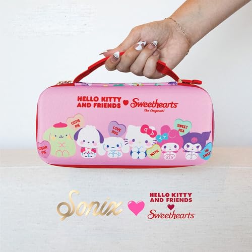 Sonix x Sanrio Carrying Case for Nintendo Switch 2, Protective Travel Case with Game Cartridge Storage | Hello Kitty and Friends x Sweethearts - color: Sanrio x Sweethearts