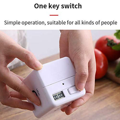 JOYIT Cube Timer 1 3 5 10 Minutes - Flip Countdown Visual Timer for Time Management, Kitchen, Workout, Study, Classroom, Office, Games - color: White 1-3-5-10