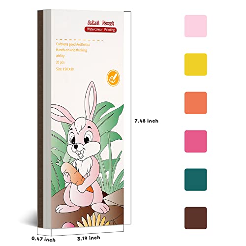 Cavnewt Paint with Water Coloring Book for Kids - color: Animal Forest
