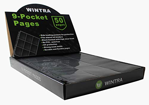 Superior 9-Pocket Double-Sided Trading Card Pages, 900 Pockets Side-Loading Card Binder Sleeves,Card Protector Sheets for Various Trading and Sports Cards | Side Loading Trading Card Binder Sleeves, Heavy-duty Album Page Protectors for 3-ring/D-ring Binde