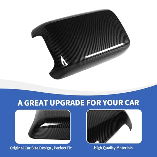 RAZPOY Center Console Cover Armrest Box Waterproof Protector Pet Pad Compatible with 2011-2024 Dodge Charger Interior Accessories Carbon Fiber