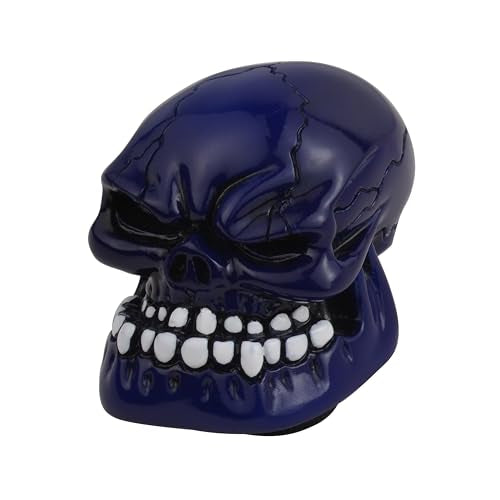Blue Skull Manual Automatic Gear Shift Knobs - color: Blue2