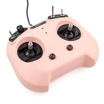 HTLNUZD Flysky FS SM001 Flight Simulator Controller 8 CH, Supports a Variety FMS G3/G3.5/G4/G5/G6/G7 5.0 XTR VRC of Flight Simulation Software for RC Helicopters, Fixed Wing Etc (FS SM001-pink) - color: FS SM001-pink