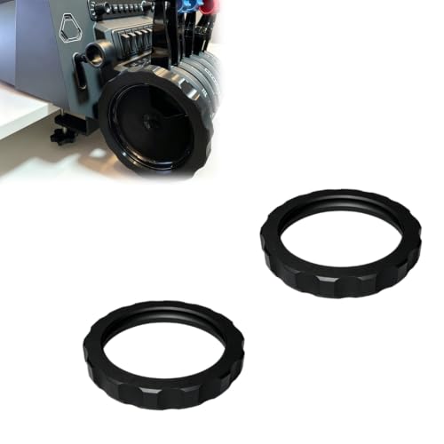 Generic Trim Wheel Cover Compatible with Honeycomb Bravo Throttle 2Pcs | Flight simulator accessory with textured grip surface for trim control upgrade, installation for cockpit setup and gaming use