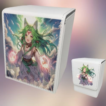 Custom Card Deck Box, Make Your Own Card Cases, Premium Leather Deck Case for TCG, MTG, CCG, OCG Storage, Compatible with Magic The Gathering - size: Vertical