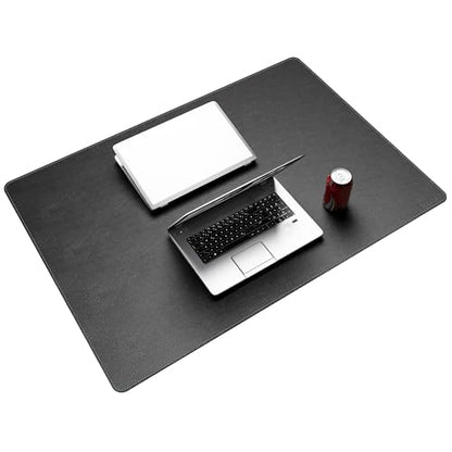 CENNBIE 39.4" x 27.5" Leather Desk Mat,Computer Mouse Pad XXL (Black) | Premium Stitched Edges Resist Wear. Waterproof, Non-Slip & Easy To Clean. Protects Desk From Scratches. For Office & Home. - color: Black, size: 39.4" x 27.5"