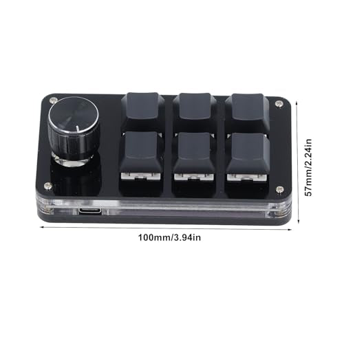 Macro Mechanical Gaming Keyboard, One Handed Gaming Keyboard, Programmable Keypad for Gaming, Music, Media and More