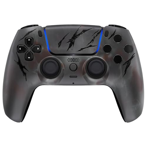ProControllers LLC Custom Wireless Controller for PS5 - Hand Airbrushed & Multiple Designs Available (Dark Armor) - color: Dark Armor