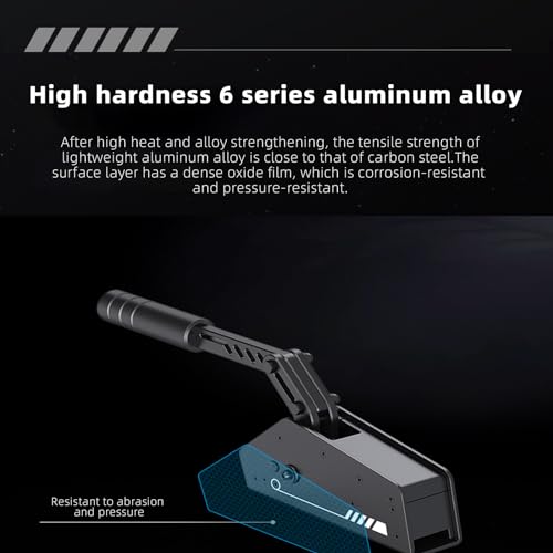 PXN HBS PC Handbrake, 16Bit Hall Sensor Linear Sim Racing Handbrake, Full Aluminum Alloy Construction, Adjustable Force & Stroke, USB Plug and Play, Compatible with PXN V9/V10/V12 & Logitech G27/G29, for Windows 7/8/10/11 Drifting Rally Games