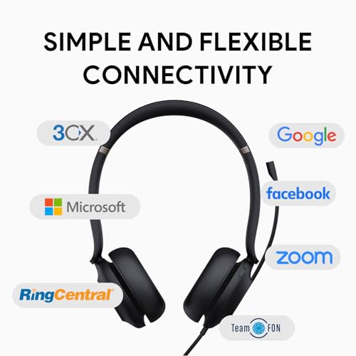 Yealink UH37 USB Headset with Microphone for PC Laptop - Headphones with Noise Cancelling Microphone for Computer,On-Ear Wired Office Call Center Headset Mono - style: Mono