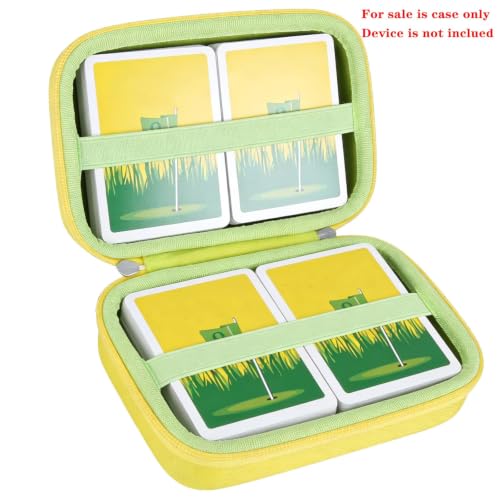 Anleo Hard Travel Case for Card Game of Golf（Only Case） (Yellow)