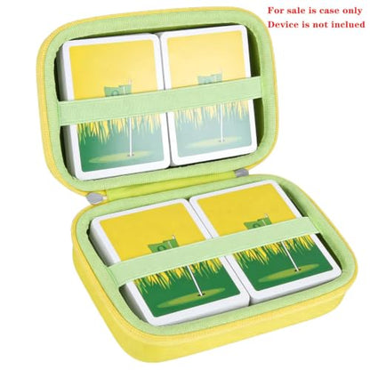 Anleo Hard Travel Case for Card Game of Golf（Only Case） (Yellow)