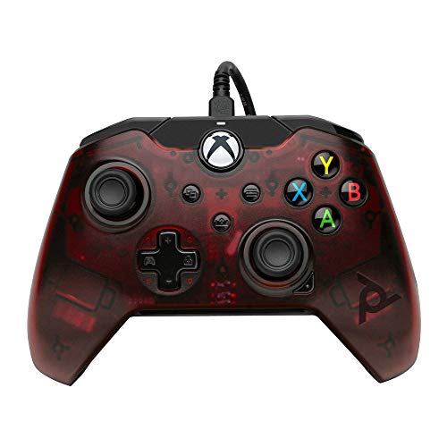 PDP Wired Game Controller - Xbox Series X|S, Xbox One, PC/Laptop Windows 10, Steam Gaming Controller - USB - Advanced Audio Controls - Dual Vibration Videogame Gamepad - Crimson Red - color: Red