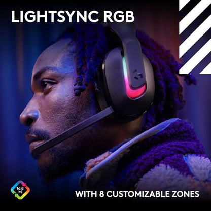 Logitech G Astro A20 X Multi-Platform Wireless Gaming Headset - Black | For PS5, Xbox, PC, Switch - PLAYSYNC Audio Switcher, <16 bit/48kHz (Console), <24 bit/48 kHz (PC), <90hr Battery, 2.4GHz & BT - color: Black
