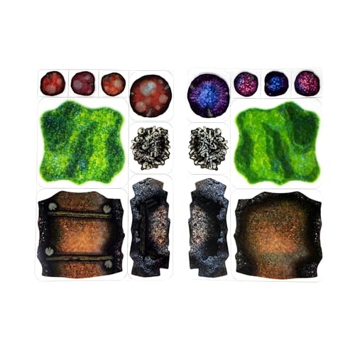 Caves - 24pc Double-Sided Cave & Terrain Pieces for Starters & Masters Alike - Roleplaying Objects for Dungeons & Dragons - Immersive Map Accessories for DND 5E, Pathfinder & Warhammer RPGs, USA Made